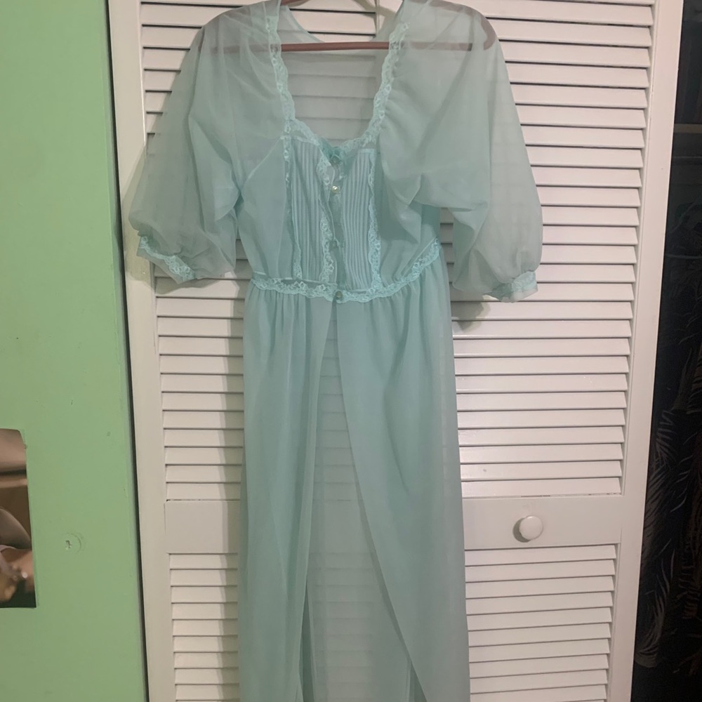 VINTAGE sheer coquette lingerie nightie